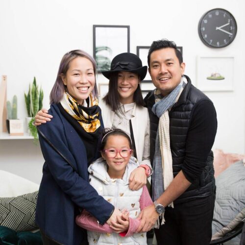 Choosing EyeWonderlust for Eyelash Extensions - Master Lash Artist Grace and Her Family Picture